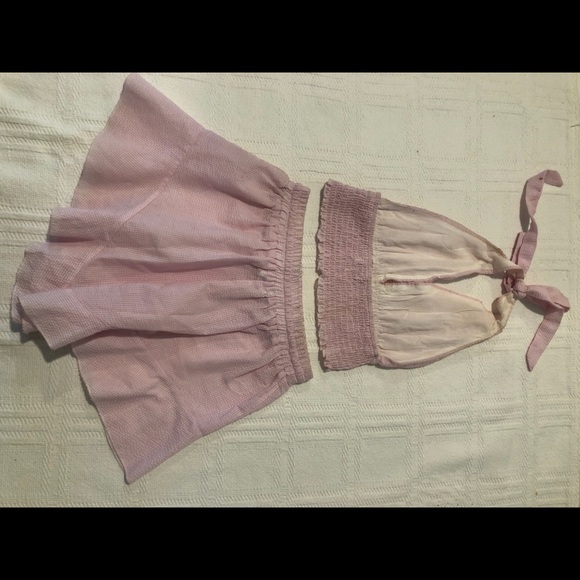 LF Pink Seersucker Summer Set (S) - Picture 2 of 6